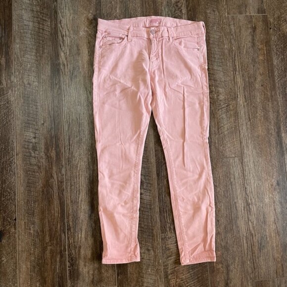 MOTHER Looker Crop Capri Pants Pink 28 - Picture 5 of 5